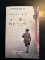 Als alles is gezegd - Anne Griffin, Ophalen of Verzenden, Zo goed als nieuw, Nederland