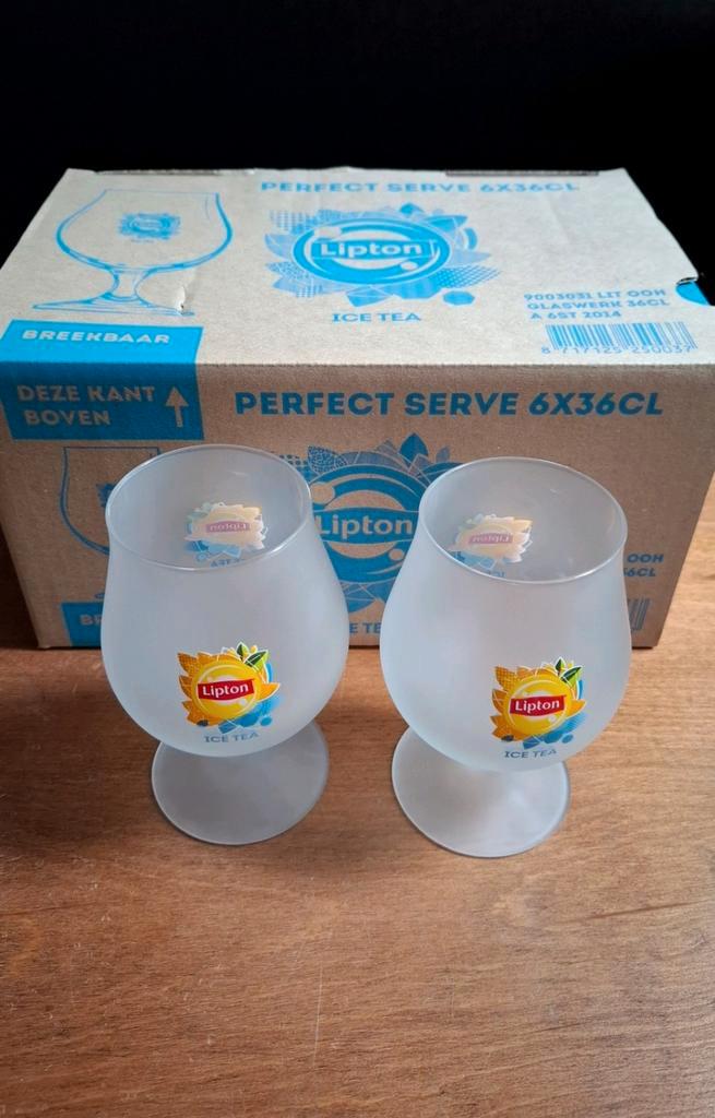 diverse modellen lipton ice tea glazen + stampertjes, Verzamelen, Glas en Borrelglaasjes, Nieuw, Overige typen, Ophalen of Verzenden