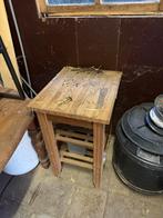 Houten Bijzettafel / Trolley, 45 tot 60 cm, Minder dan 55 cm, Gebruikt, Ophalen of Verzenden