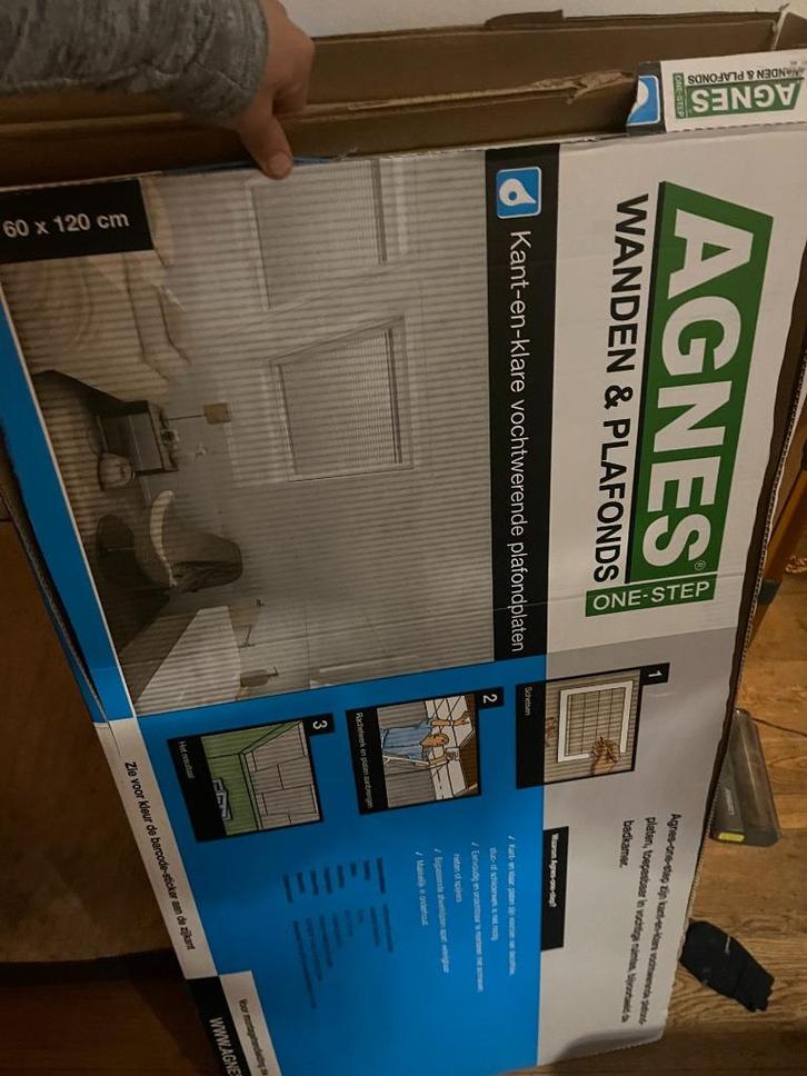 Agnes wand-en plafondplaten vochtwerend + Knauf Ekoroll, Doe-het-zelf en Verbouw, Platen en Panelen, Nieuw, Overige materialen