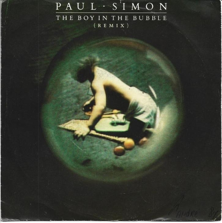 Paul Simon - The Boy in the Bubble uit 1986, Cd's en Dvd's, Vinyl Singles, Gebruikt, Single, Pop, 7 inch, Ophalen of Verzenden