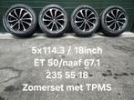 5x114.3/18 inch Kia/Hyundai Zomerset, Auto-onderdelen, Banden en Velgen, Ophalen, 18 inch, Banden en Velgen, 235 mm