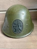 Originele NL M34 helm met binnenwerk, Verzamelen, Verzenden, Landmacht, Nederland, Helm of Baret