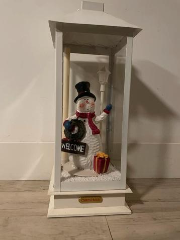 Kerst- Sneeuwpop met muziek licht beschikbaar voor biedingen