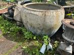 Grote zware betonnen Bloempot, Tuin en Terras, Bloempotten, Ophalen, Gebruikt, 40 cm of meer, Rond
