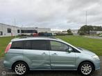 Mazda 5 1.8 Business 7Pers / APK / Airco / Cruise / 2 Schuif, Auto's, Stof, Gebruikt, 4 cilinders, Blauw