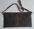 krokodil / alligator /tas / clutch / leer, Sieraden, Tassen en Uiterlijk, Tassen | Damestassen, Ophalen of Verzenden, Nieuw, Bruin