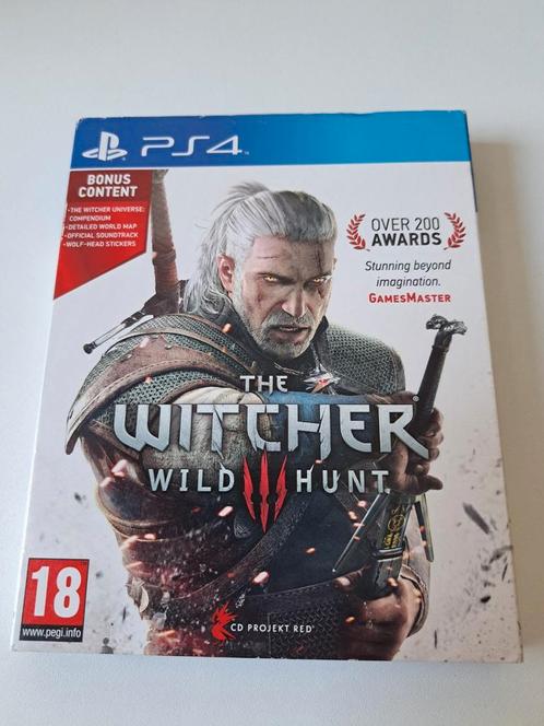 The Witcher 3: Wild Hunt - PS4 - Limited Edition, Spelcomputers en Games, Games | Sony PlayStation 4, Zo goed als nieuw, Avontuur en Actie