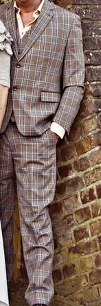 Twin Peaks trouwpak 50/52, Kleding | Heren, Ophalen of Verzenden, Nieuw, Maat 48/50 (M), Bruin
