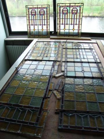 Glas in lood restauratie, herstel en reparatie beschikbaar voor biedingen