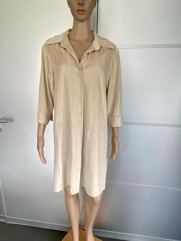 i661 Lang vest maat 44=L jasje blazer colbert beige beschikbaar voor biedingen