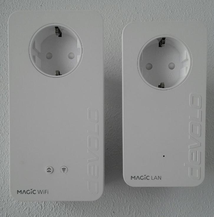 Devolo powerline Magic 1 LAN + WiFi startset, Computers en Software, WiFi-versterkers, Zo goed als nieuw, Ophalen of Verzenden