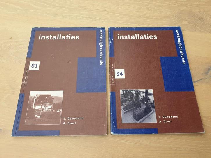 Installaties Werkbouwkunde Boeken S1 + S4, Boeken, Techniek, Zo goed als nieuw, Installatietechniek, Ophalen of Verzenden