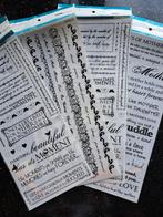 4x KAISERCRAFT RUB ONS WRIJFPLAATJES JOURNALING KAARTEN MAAK, Ophalen of Verzenden, Nieuw, Overige typen, Overige merken