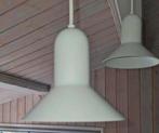 Set van 2 vintage witte Morup & Bonder Confetti hanglampjes., Huis en Inrichting, Lampen | Hanglampen, Ophalen of Verzenden, Zo goed als nieuw