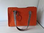 Handtas schoudertas beagles vilt oranje roest herfstkleur, Ophalen of Verzenden, Zo goed als nieuw, Oranje, Handtas