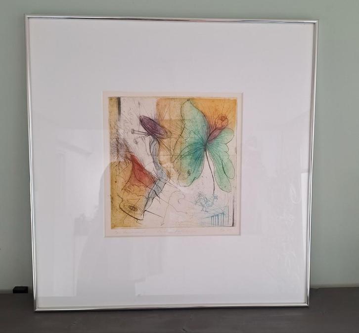 Schilderij Sam Parabirsingh La Danse Mythologique, Antiek en Kunst, Kunst | Litho's en Zeefdrukken, Ophalen