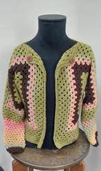 Nieuw gehaakt vest in retrostijl maat M/L handgemaakt uniek, Bruin, Maat 42/44 (L), Nieuw, Ophalen of Verzenden