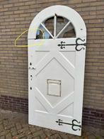 Hardhouten voordeur, Doe-het-zelf en Verbouw, Deuren en Horren, Ophalen, Gebruikt, Buitendeur, 200 tot 215 cm