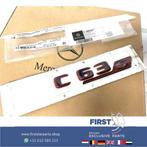 W206 S206 C63 C63s AMG E PERFORMANCE LOGO ZWART / ROOD EMBLE