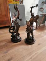 2 beelden Aug. Moreau, Antiek en Kunst, Kunst | Beelden en Houtsnijwerken, Ophalen