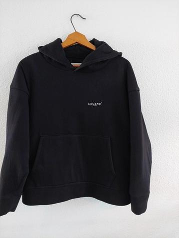 Hoodie L.64cm Legend M zwart katoen/polyest. 1week gedragen  beschikbaar voor biedingen