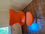 Egg chair oranje met bijpassende kruk, Ophalen, Gebruikt, Overige kleuren, Eén