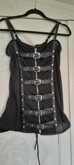 Corset Gothic maat L, Ophalen of Verzenden, Zo goed als nieuw, Maat 46/48 (XL) of groter, Carnaval