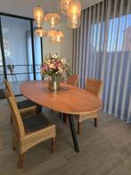 Ovale eettafel (scandinavische stijl), Huis en Inrichting, Tafels | Eettafels, Ophalen, Gebruikt, 100 tot 150 cm, 200 cm of meer