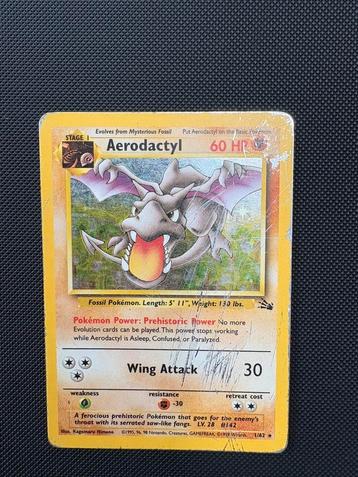 Aerodactyl holo pokemon fossil set 1/62 beschikbaar voor biedingen