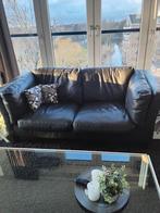 2 zirs leren bank., Huis en Inrichting, Banken | Bankstellen, Ophalen, Gebruikt, 150 tot 200 cm, Tweepersoons