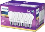Nieuwe Philips Multipack LED 40 W - E27 - 6 stuks, 30 tot 60 watt, Led-lamp, Nieuw, E27 (groot)