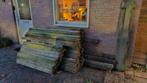 Tuinhout + poort Gratis ophalen, Doe-het-zelf en Verbouw, Hout en Planken, Gebruikt, Minder dan 25 mm, Plank, Ophalen