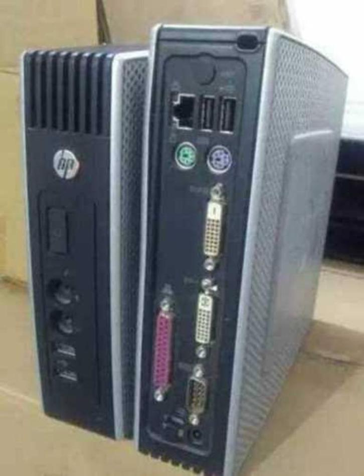 HP T5570 Thin Client + adapter, Computers en Software, Desktop Pc's, Gebruikt, SSD, Ophalen of Verzenden