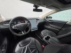Tesla Model S 85 Performance Leer Panoramdak Stoelverwarming, Auto's, Tesla, Automaat, Achterwielaandrijving, Gebruikt, Zwart