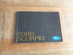 Ford Scorpio MK1 - Instructieboek Handleiding - Nederlands, Verzenden