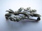 Zilveren broche met markazieten, Verzenden, Zilver, Broche