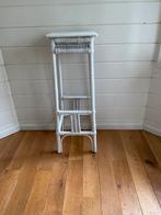 Retro rotan plantentafel wit, Ophalen of Verzenden