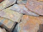 Multicolor Slate leisteen flagstones breukruw € 35,95 p/m2, Ophalen of Verzenden, Nieuw, Keramiek, Terrastegels