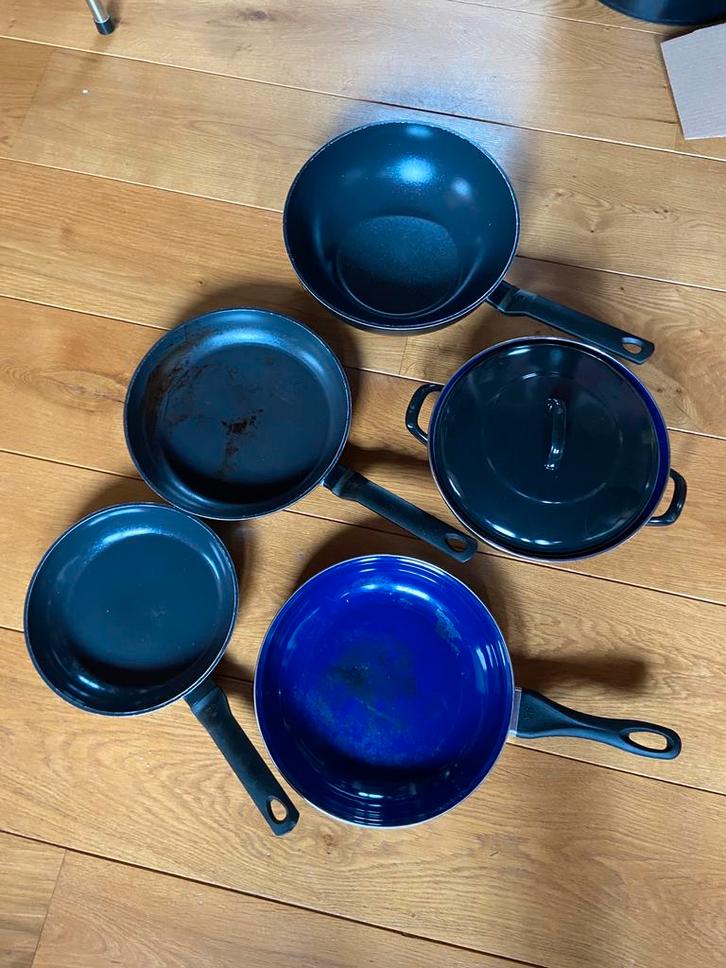 BK Pannenset - Koken met kwaliteit!, Huis en Inrichting, Keuken | Potten en Pannen, Gebruikt, Pannenset, Rvs, Inductieplaat, Ophalen of Verzenden