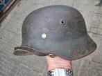 Duits wehrmacht heer M40 helm camo ET68, Verzamelen, Militaria | Tweede Wereldoorlog, Ophalen of Verzenden, Duitsland, Helm of Baret