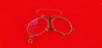 Gouden 19e eeuwse KNIJPBRIL  "Pince  Nez", Overige merken, Gebruikt, Overige kleuren, Ophalen of Verzenden