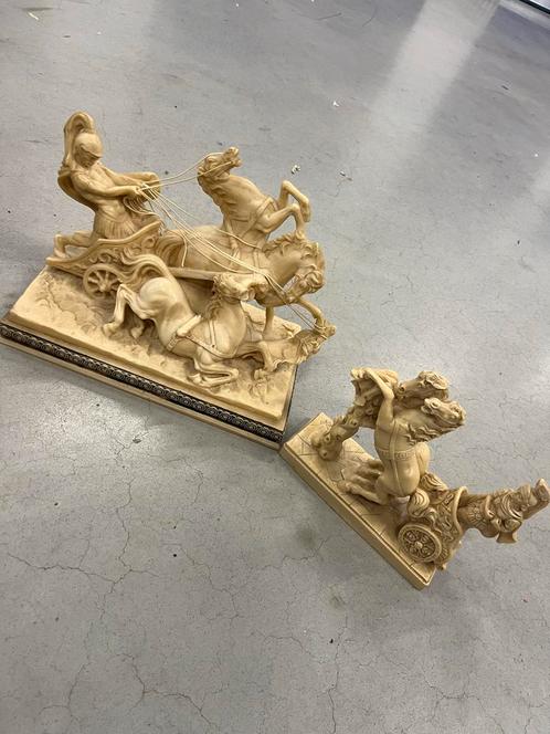 Romeinse Strijdwagens Beelden (Quadriga's), Antiek en Kunst, Kunst | Beelden en Houtsnijwerken, Ophalen
