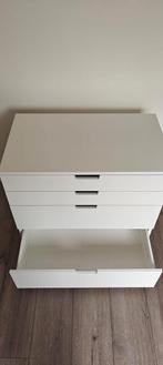 2 stuks IKEA NORDLI Ladekasten met elk 4 lades, wit, Huis en Inrichting, Ophalen, 50 tot 100 cm, Zo goed als nieuw, 3 of 4 laden
