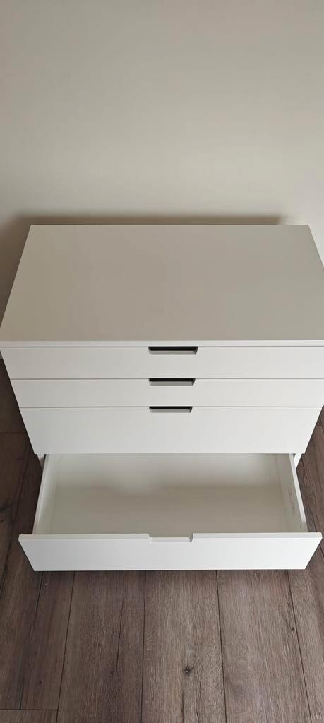 2 stuks IKEA NORDLI Ladekasten met elk 4 lades, wit, Huis en Inrichting, Kasten | Ladekasten, Zo goed als nieuw, Minder dan 100 cm