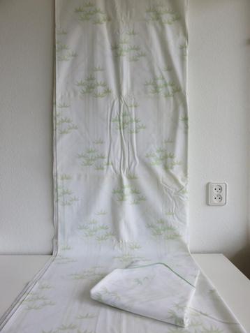 Cinderella laken en 2 slopen wit met groene bladeren 240x260 beschikbaar voor biedingen