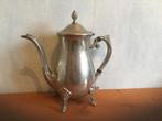 Antieke Zilveren Theepot, melk en suikerstel - Beschadigd, Ophalen of Verzenden, Zilver