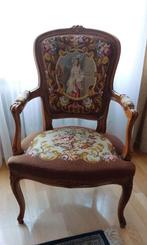 Barok stoeltje, geborduurd, Louis XV, Antiek en Kunst, Ophalen