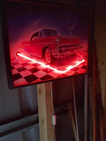 Vintage Chevrolet neon verlichting  beschikbaar voor biedingen