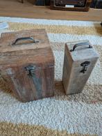 2 wijnkisten / wijnrek / wijn bewaardoos, Ophalen of Verzenden, Zo goed als nieuw, Hout, Minder dan 50 cm